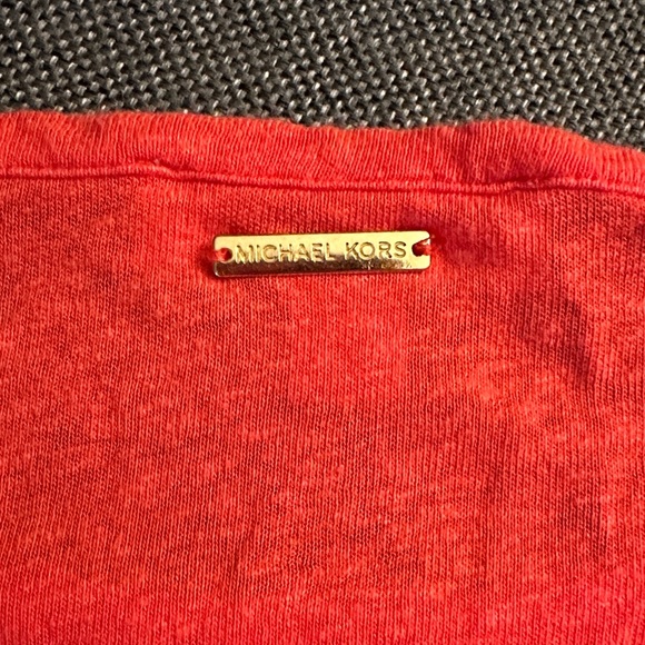 Michael Kors Red Cap Sleeve Top - Picture 7 of 8